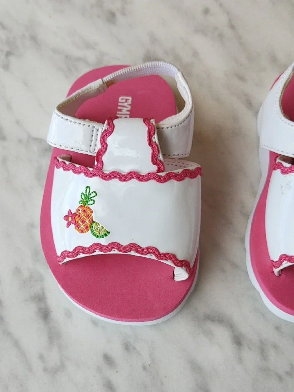 Gymboree Toddler Girls Summer Sandals Pineapple Strawberry Flower Platform Sz 1